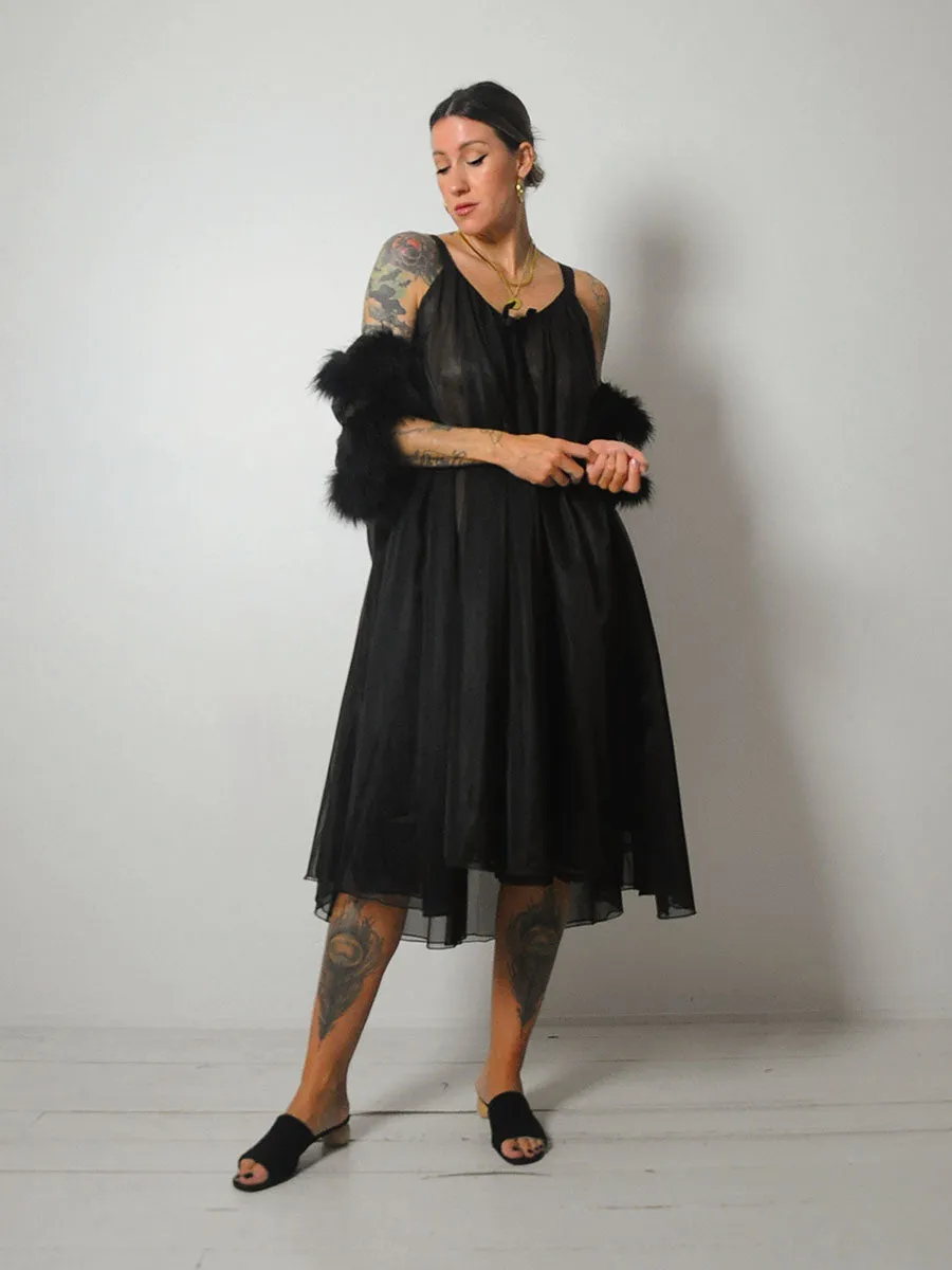 1960's Peignoir Slip Set