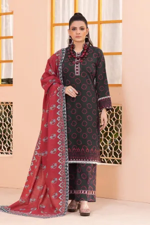 3PC Unstitched Khaddar Suit KKH-2338