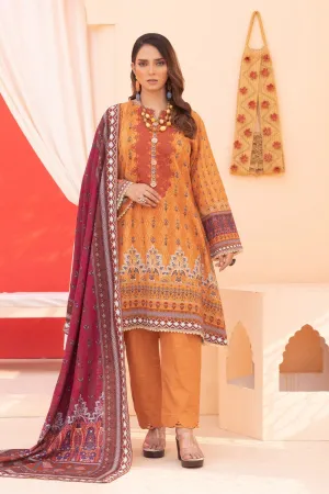 3PC Unstitched Khaddar Suit KKHE-2260