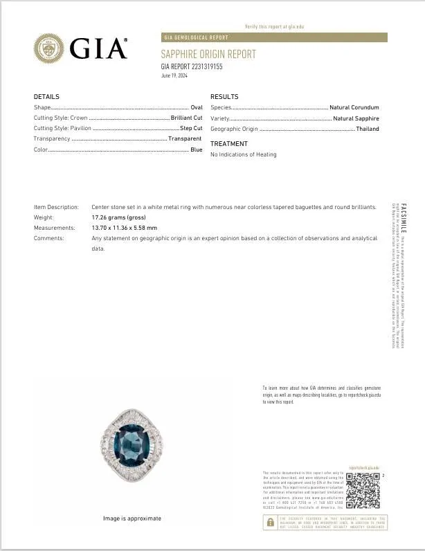 8.41 Carat No-Heat Sapphire & Diamond Platinum Ring, GIA Certified
