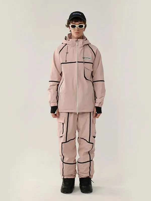 Adult Winter Cargo Snow Suits Fashion Outdoor Ski Suits