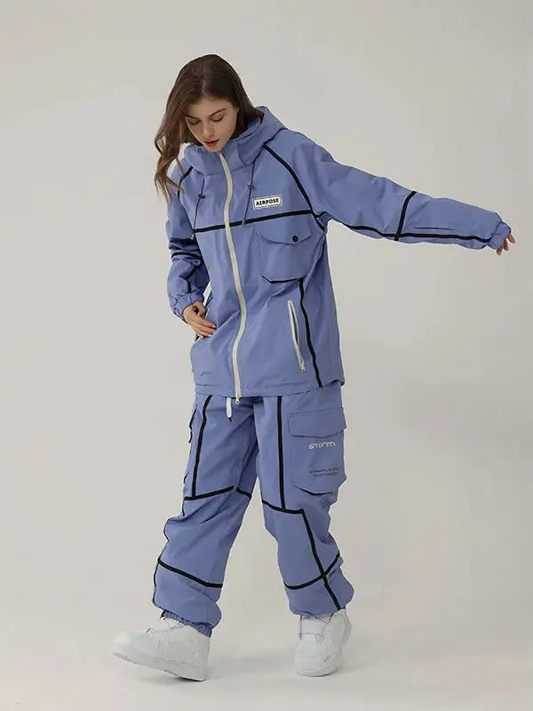 Adult Winter Cargo Snow Suits Fashion Outdoor Ski Suits