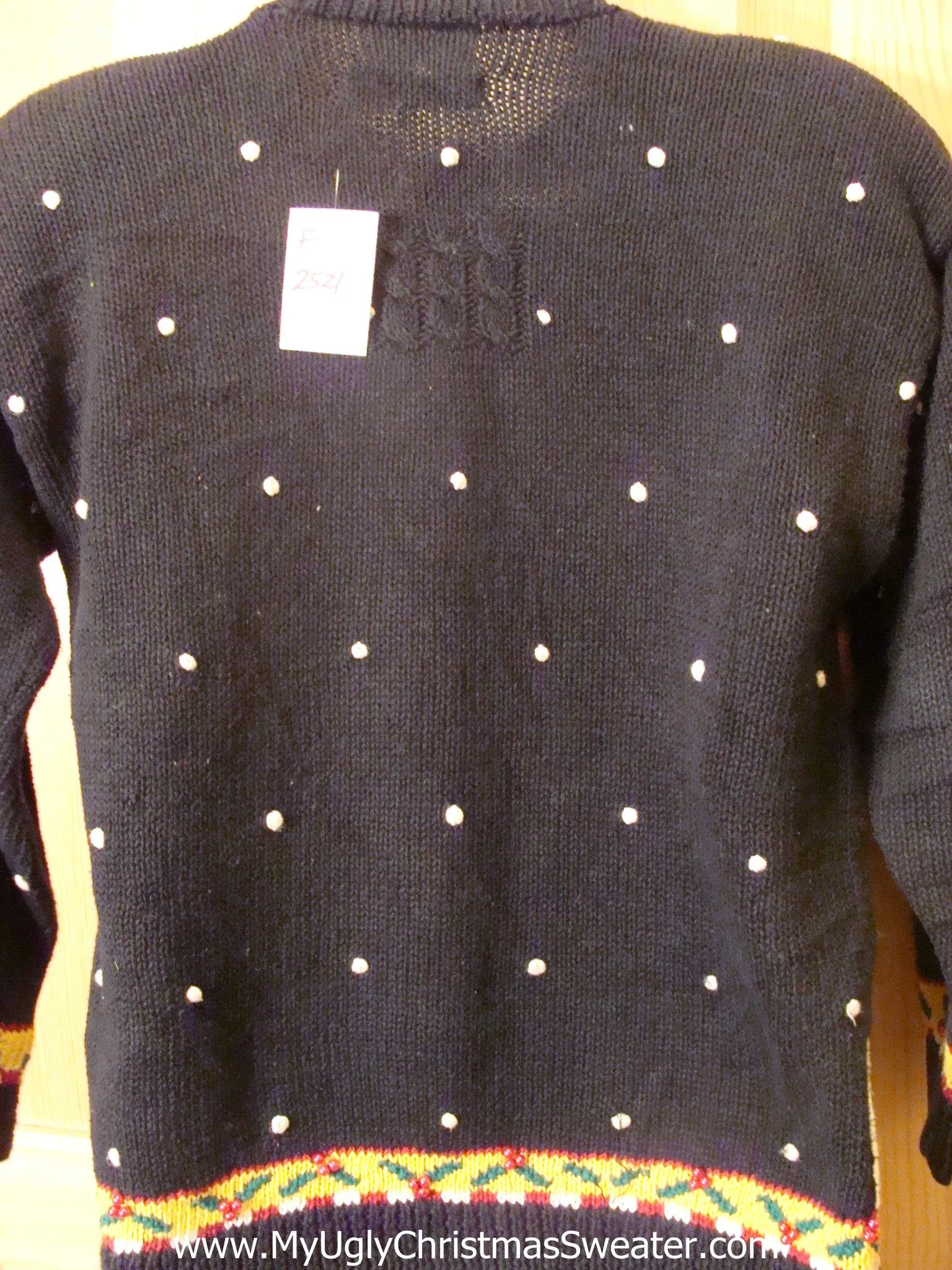 Amazing 80s Pullover Santa and Reindeer Ugly Christmas Sweater