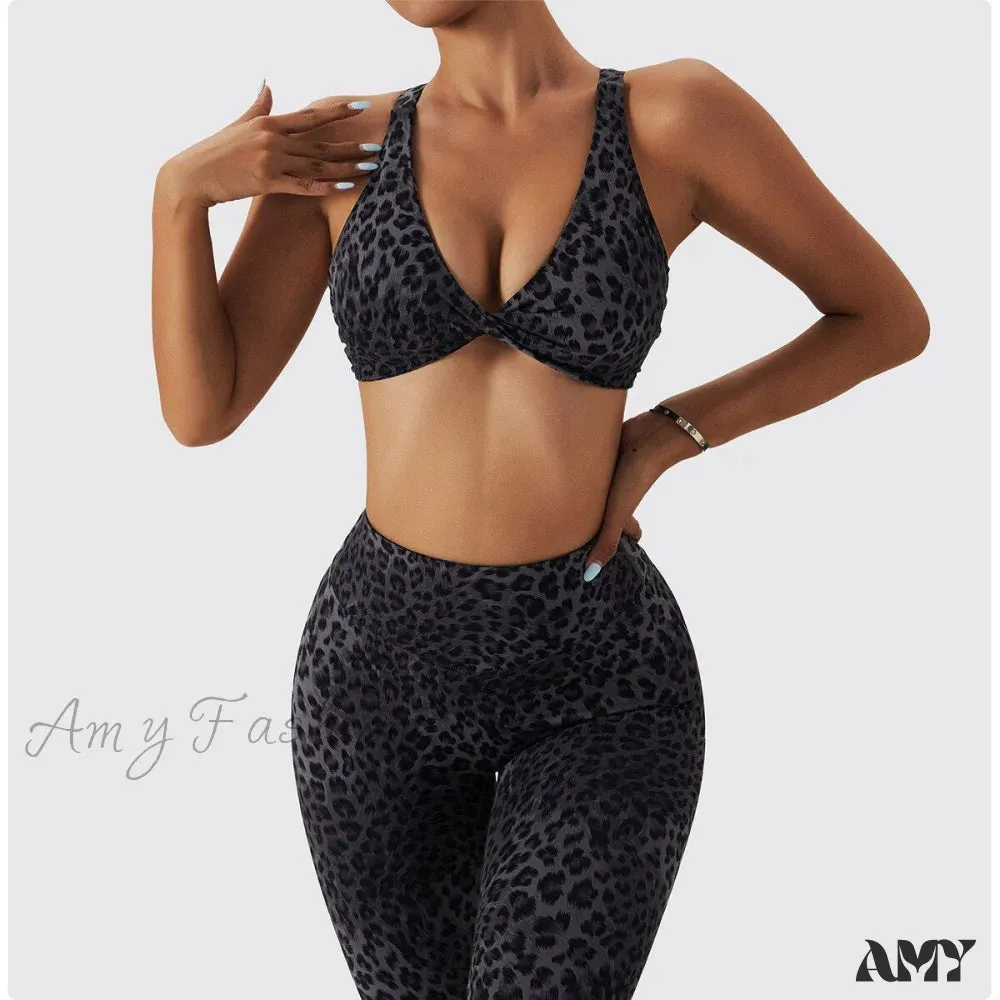 Amy Fashion - Yoga Pants Nylon Workout Elastic Gym Leggins