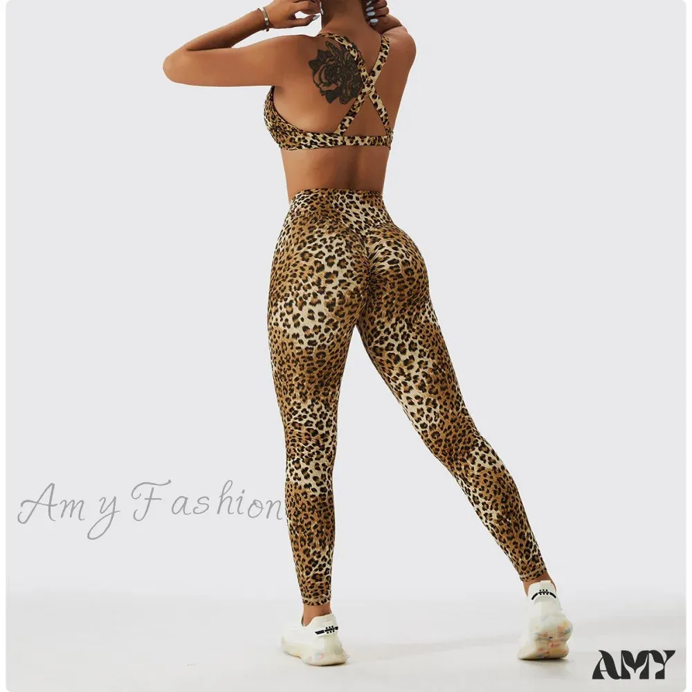 Amy Fashion - Yoga Pants Nylon Workout Elastic Gym Leggins
