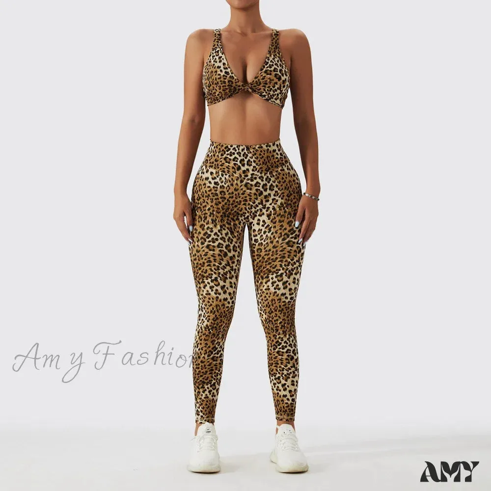 Amy Fashion - Yoga Pants Nylon Workout Elastic Gym Leggins
