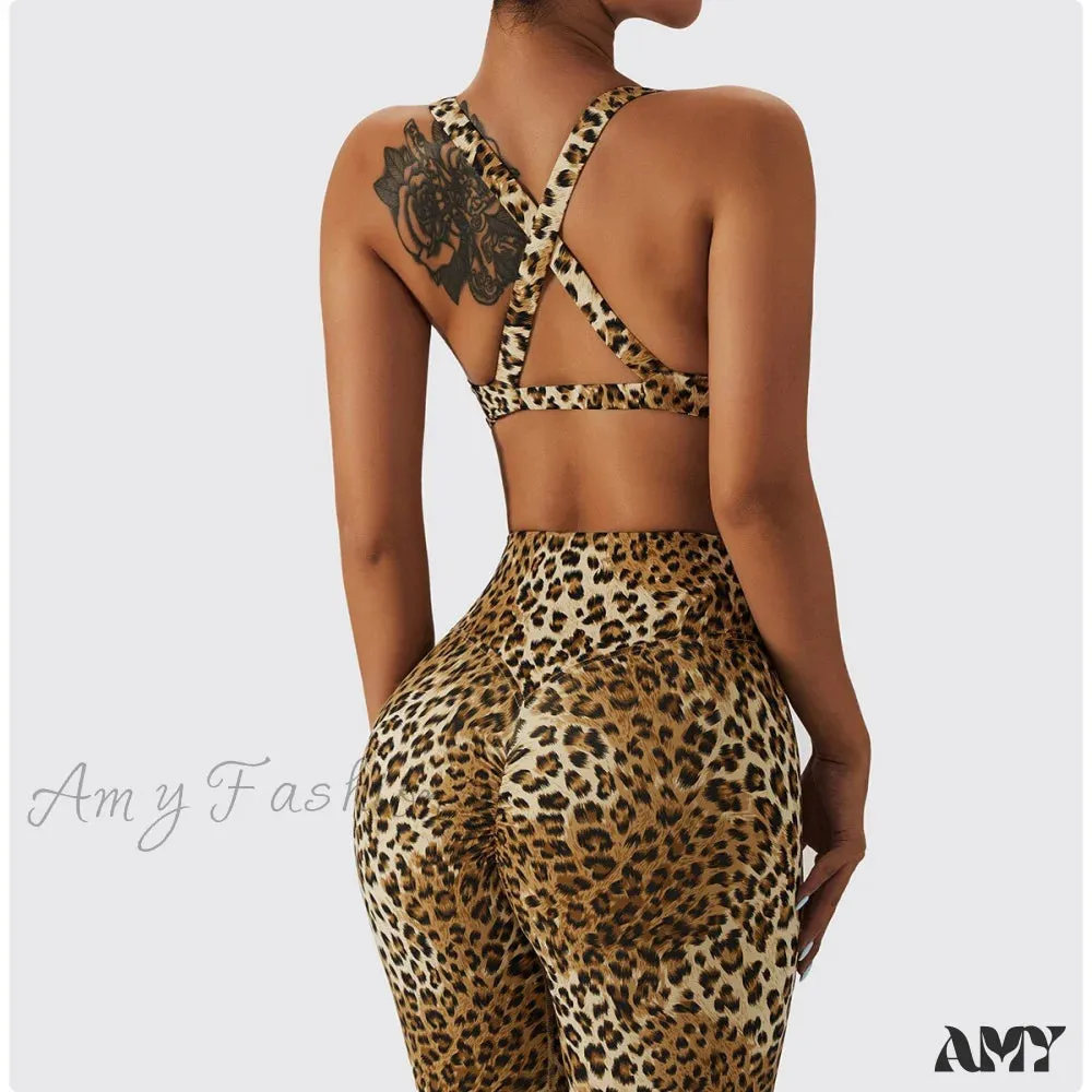 Amy Fashion - Yoga Pants Nylon Workout Elastic Gym Leggins