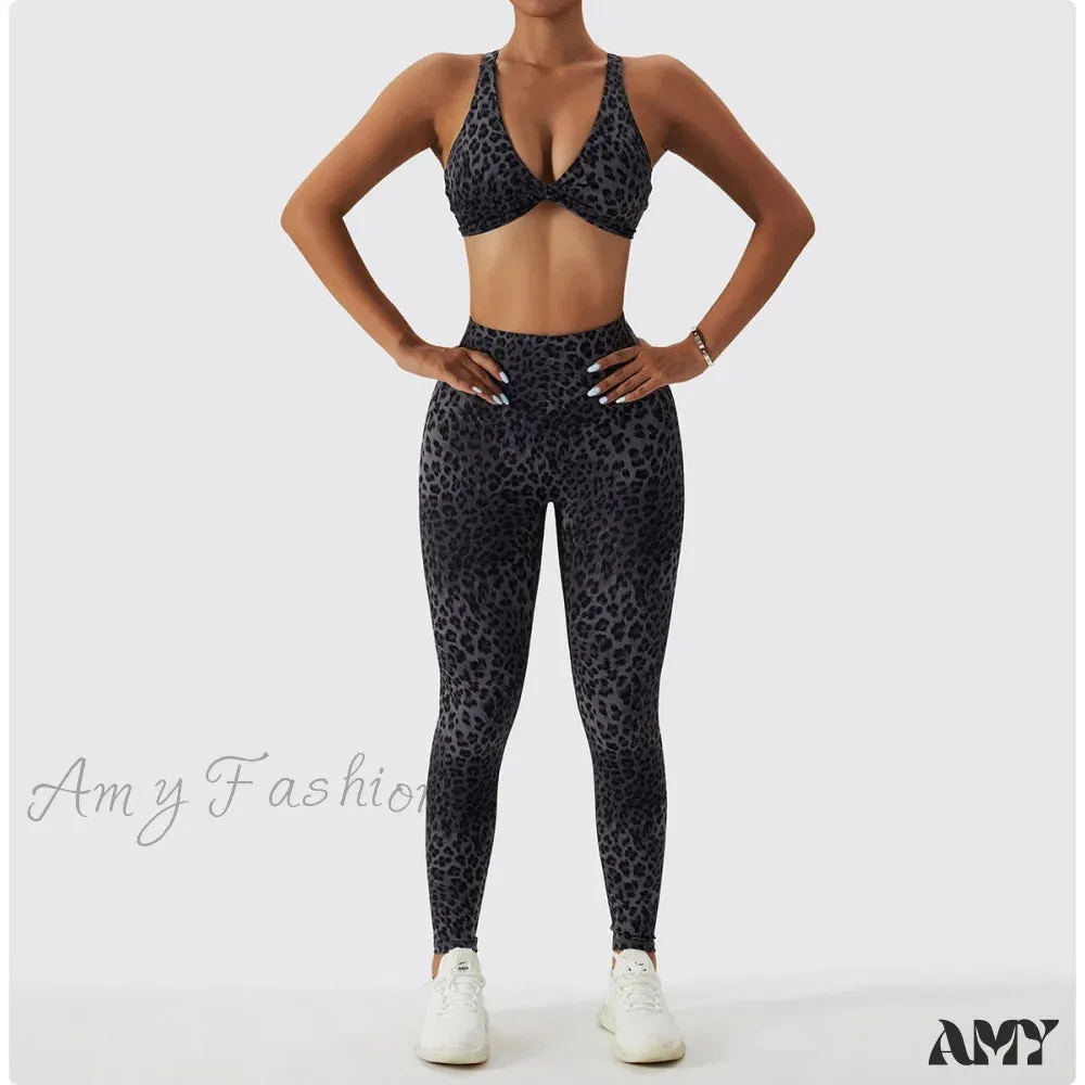 Amy Fashion - Yoga Pants Nylon Workout Elastic Gym Leggins