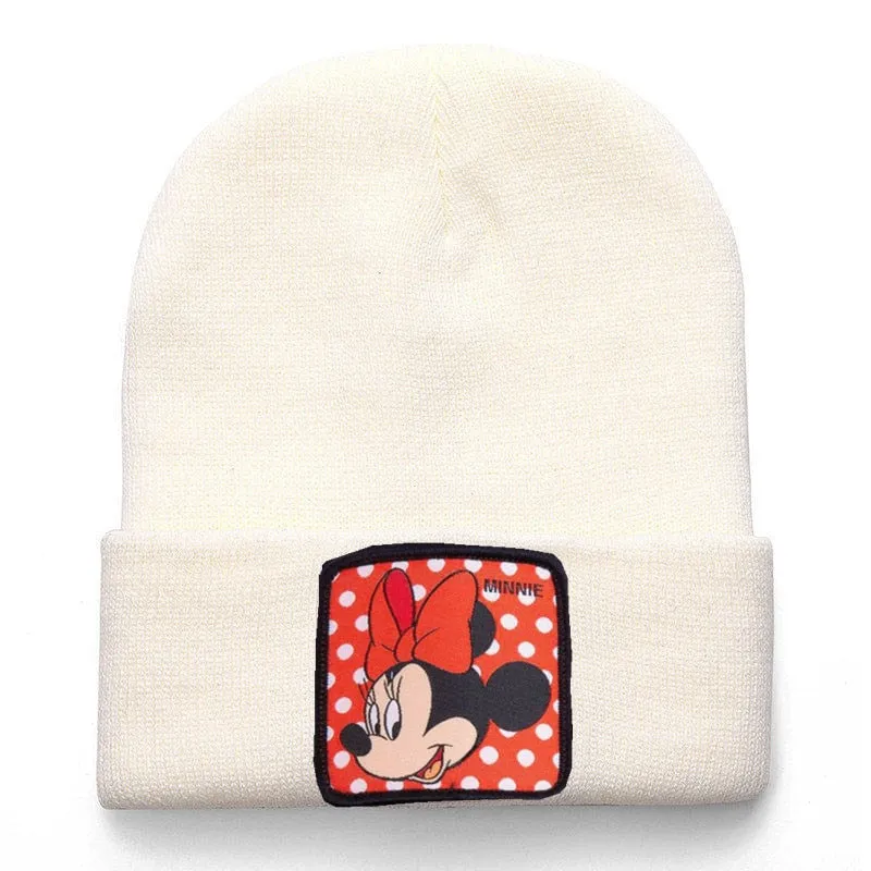 Anime Cartoon Cotton Casual Beanies for Men Women Warm Knitted Winter Hat Fashion Solid
