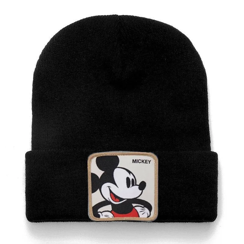 Anime Cartoon Cotton Casual Beanies for Men Women Warm Knitted Winter Hat Fashion Solid