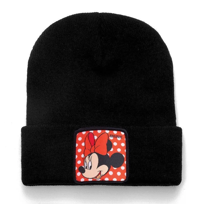 Anime Cartoon Cotton Casual Beanies for Men Women Warm Knitted Winter Hat Fashion Solid
