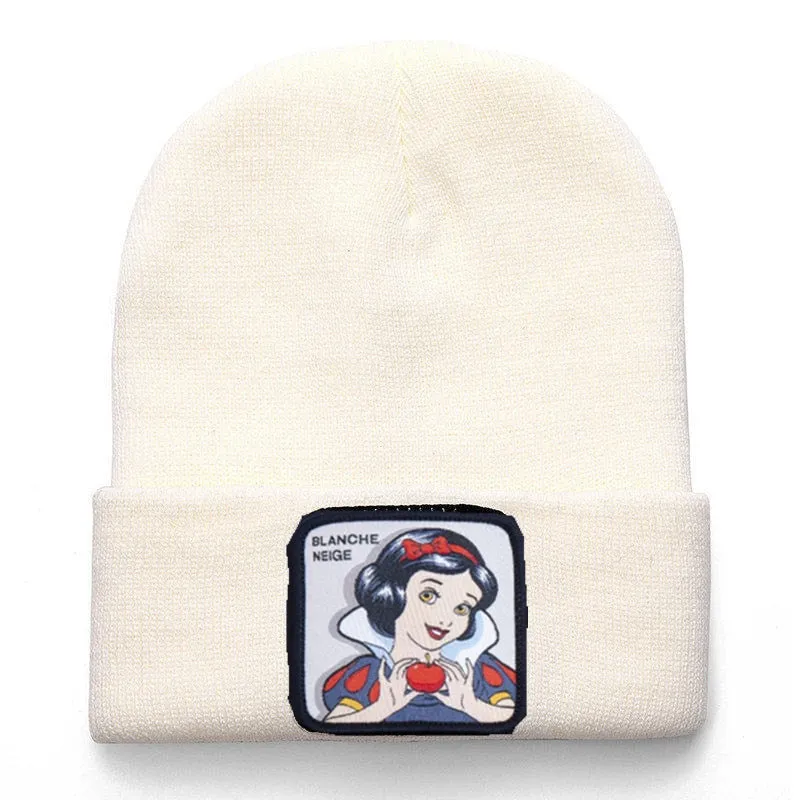 Anime Cartoon Cotton Casual Beanies for Men Women Warm Knitted Winter Hat Fashion Solid