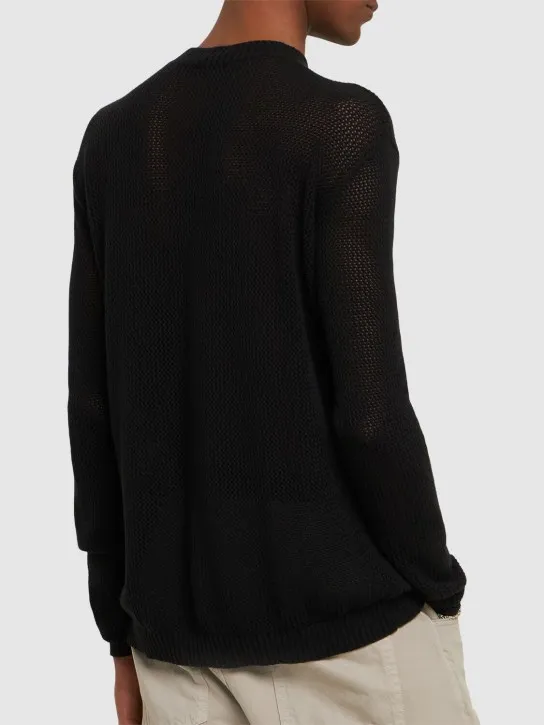 Ann Demeulemeester   Manus crochet crewneck sweater 