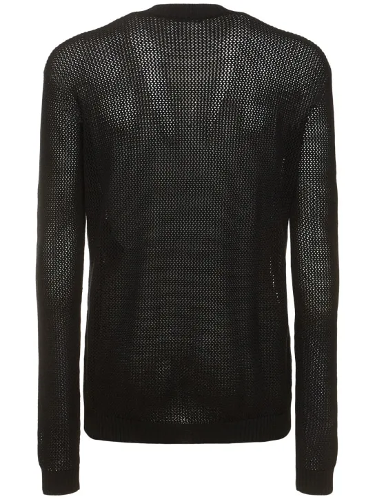 Ann Demeulemeester   Manus crochet crewneck sweater 