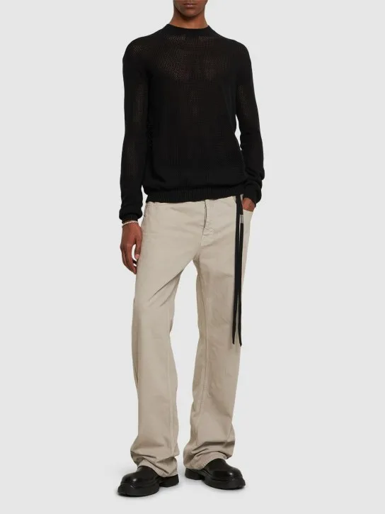 Ann Demeulemeester   Manus crochet crewneck sweater 