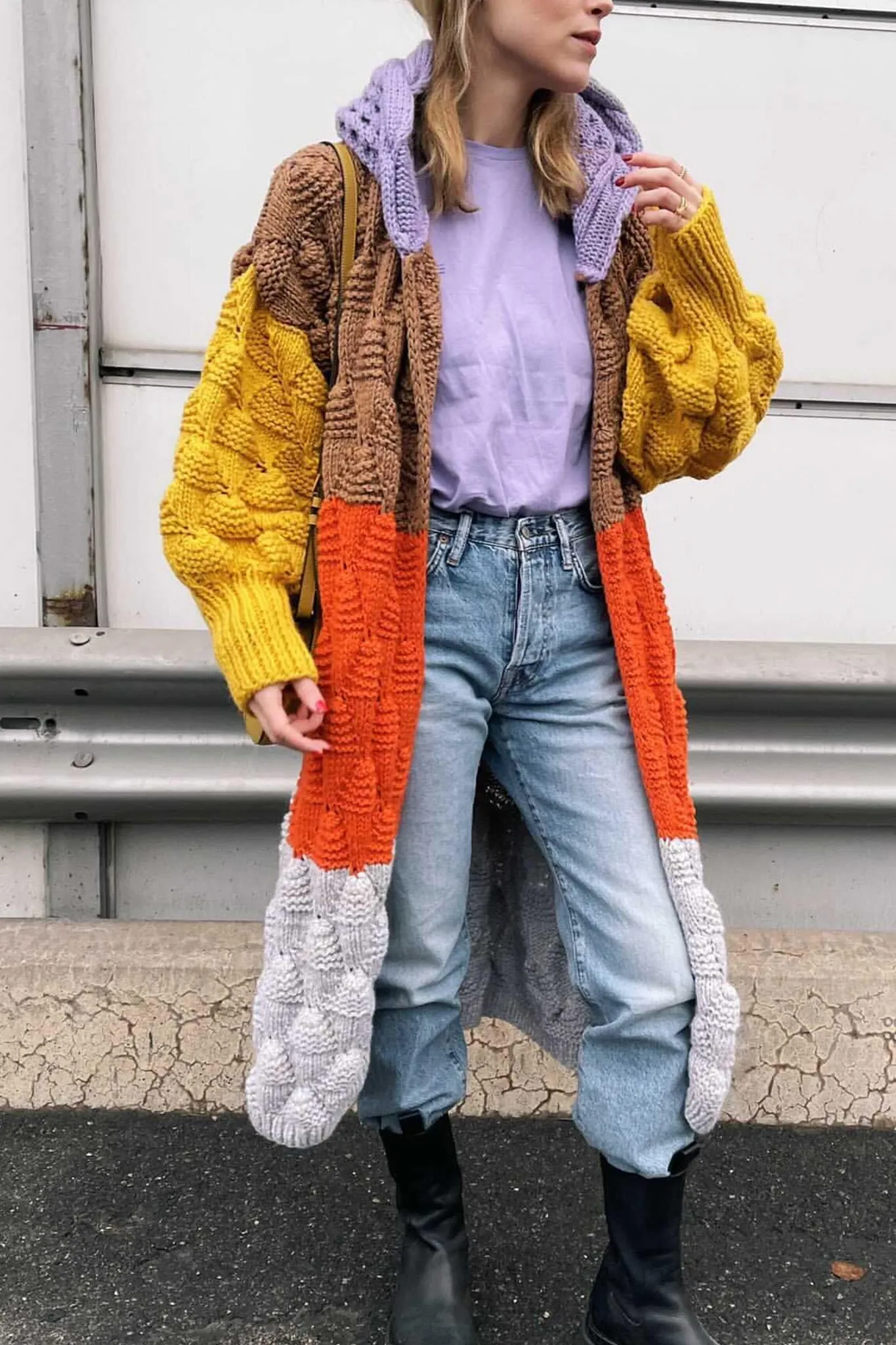 Annabel Colourful Cashmere Coat