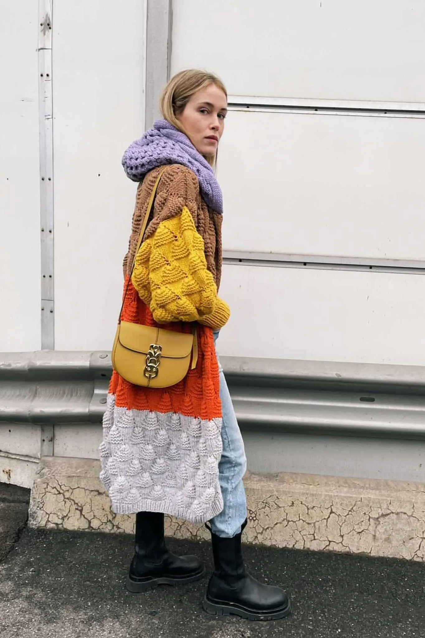 Annabel Colourful Cashmere Coat