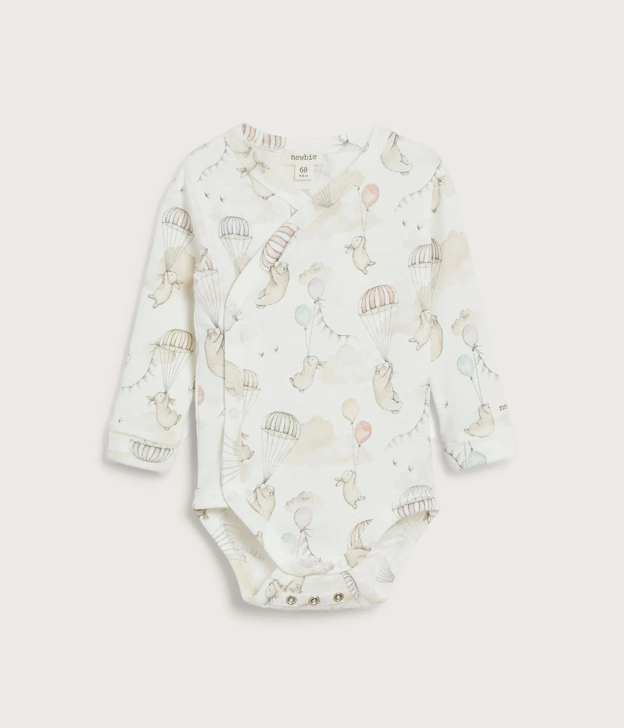 Baby cream bunny balloon bodysuit