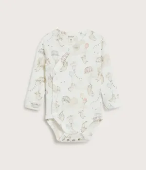 Baby cream bunny balloon bodysuit