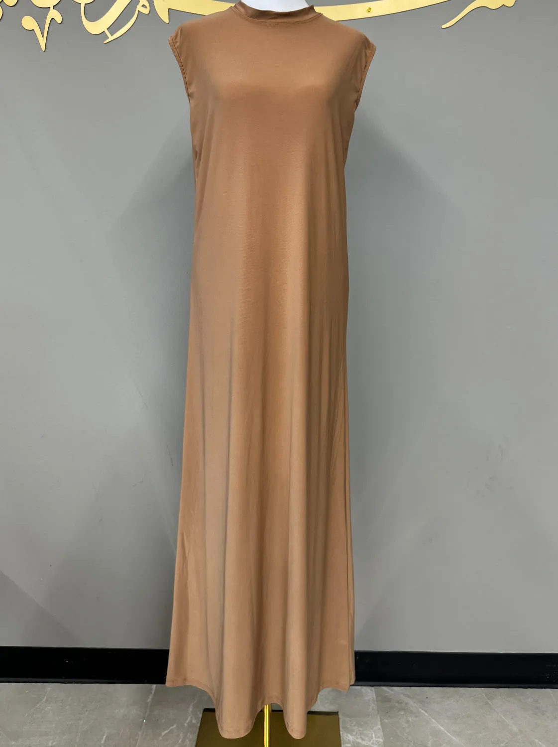 Basic Sleeveless Maxi - Terracotta