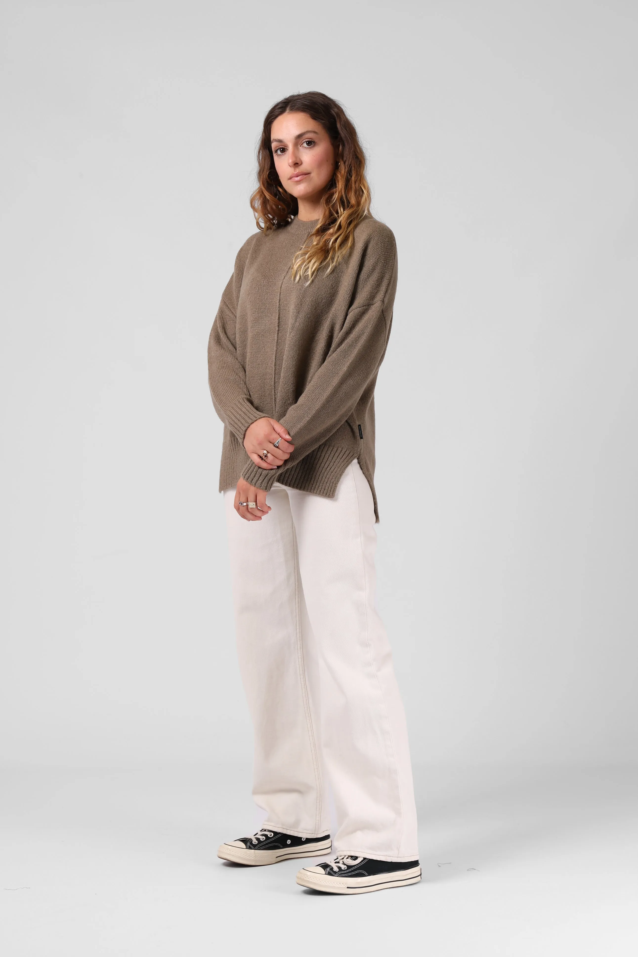 Billie Knit - Olive Marl