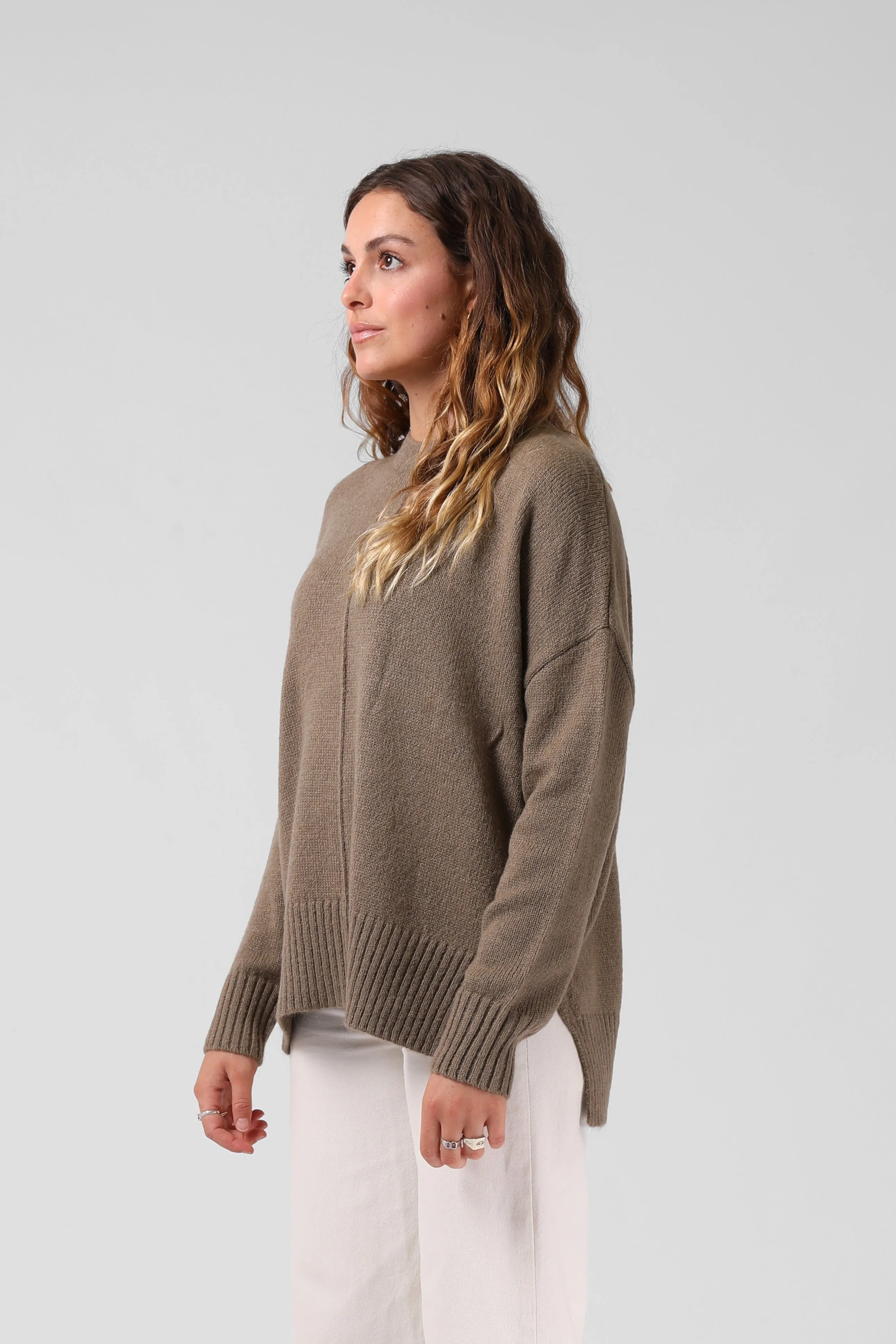 Billie Knit - Olive Marl