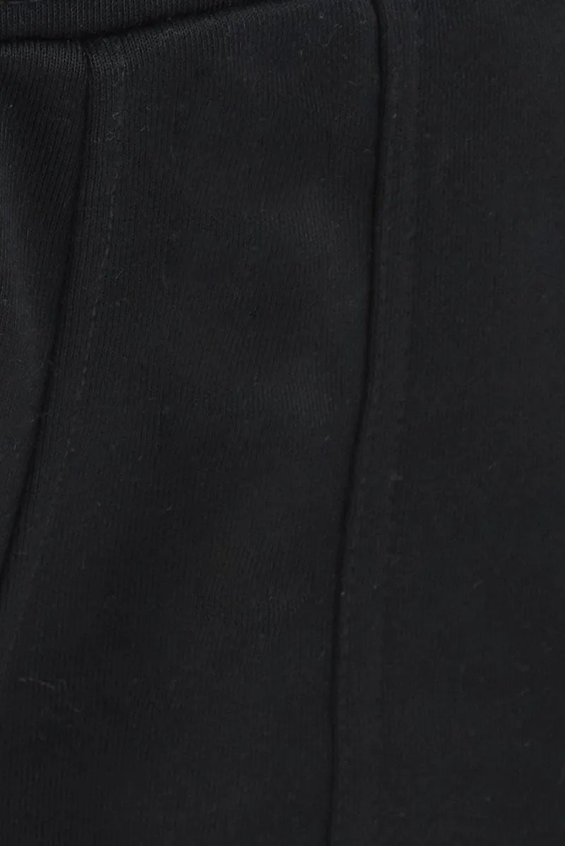 Black Cargo Track Pants