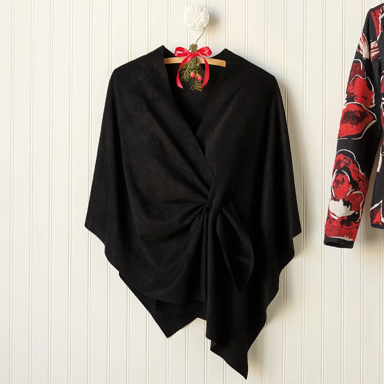 Black Microsuede Wrap