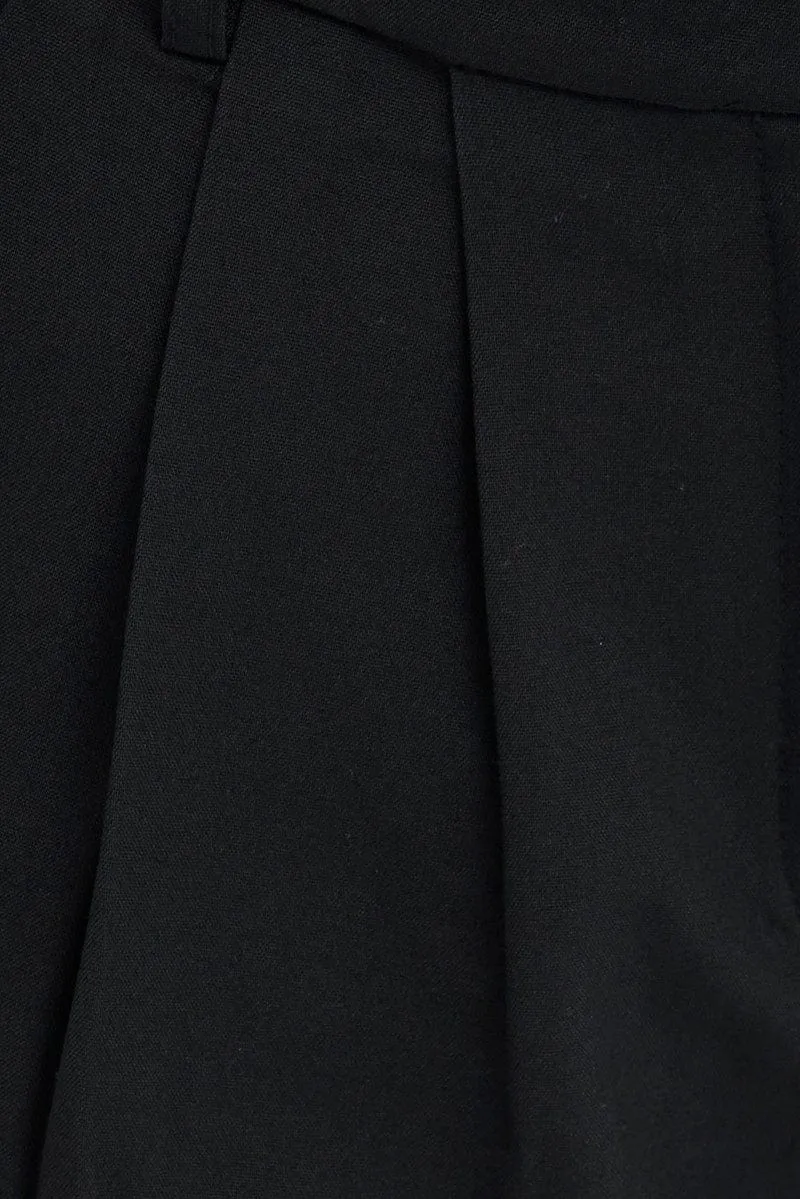 Black Wide Leg Pants Mid Rise