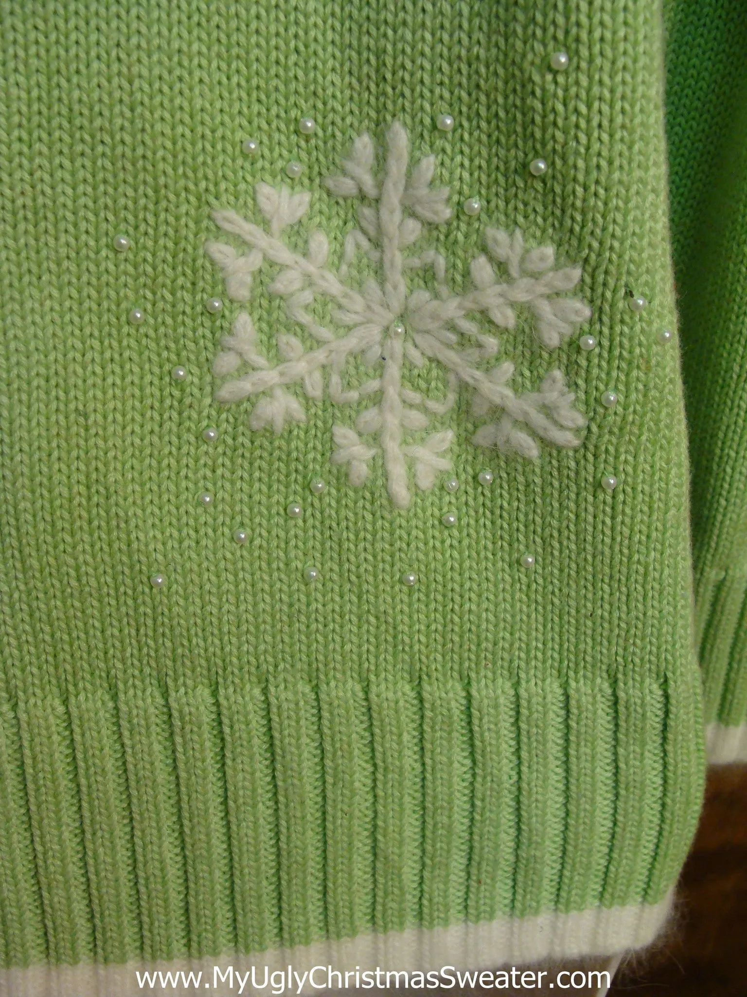 Bling Snowflakes Cheesy Christmas Sweater