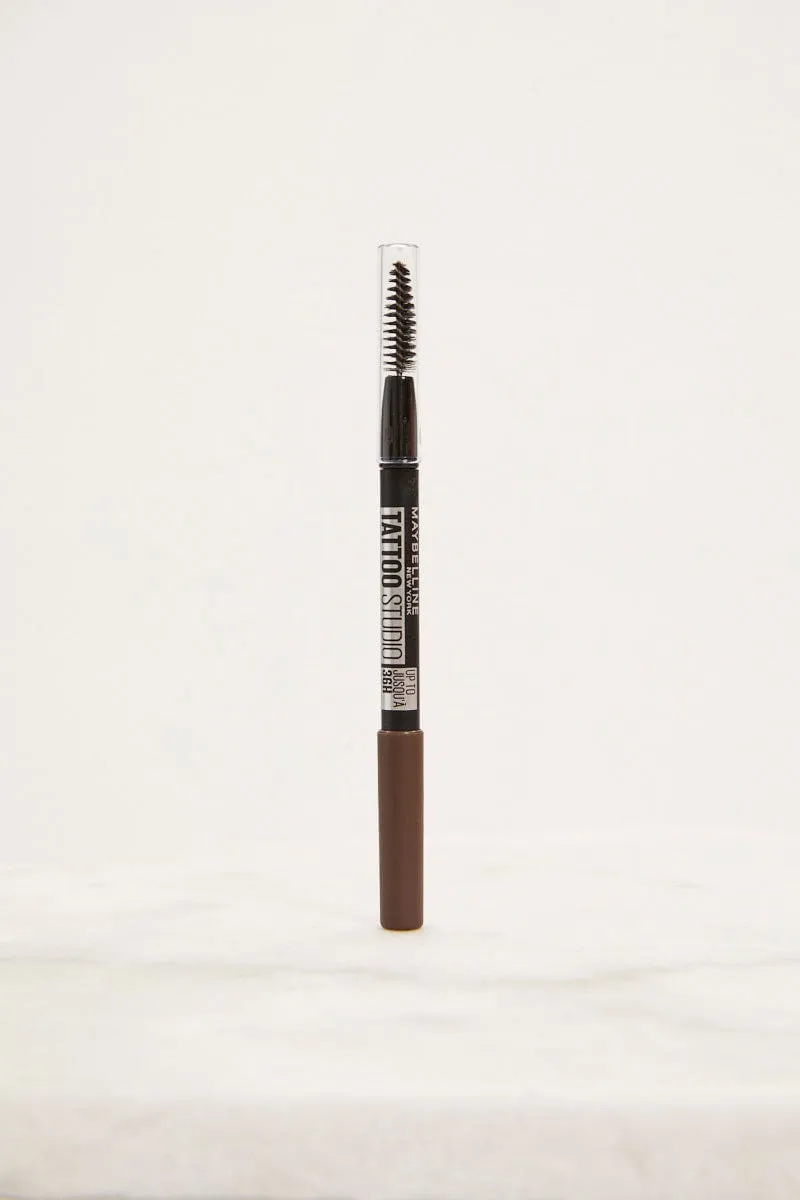 Brown Maybelline Tattoo Brow Pencil Deep Brown