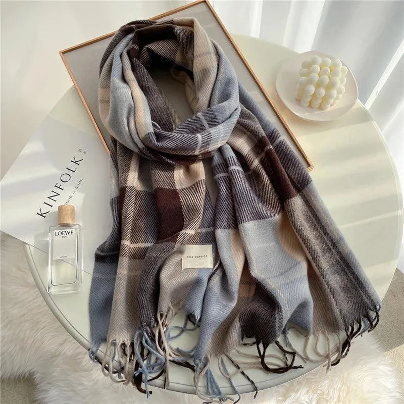 Cashmere Blend Winter Fashion Scarf: Stylish Wrap for All