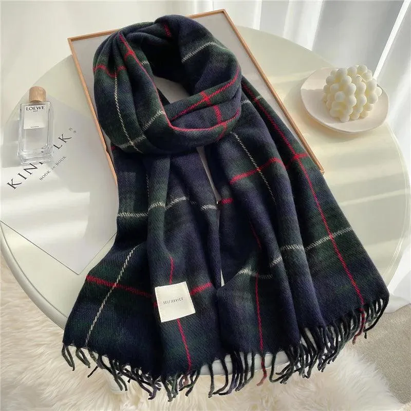 Cashmere Blend Winter Fashion Scarf: Stylish Wrap for All