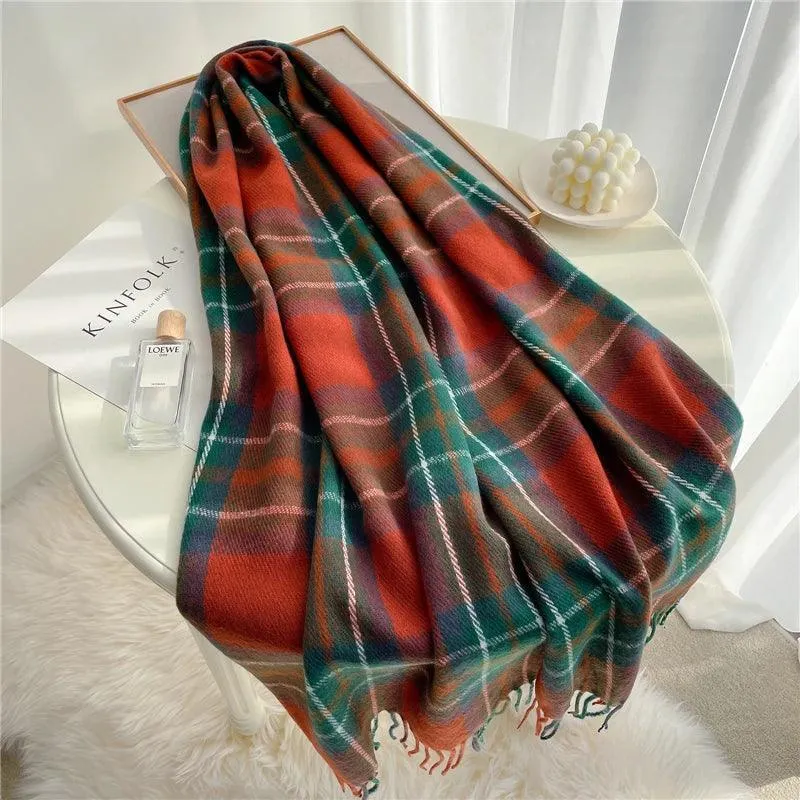 Cashmere Blend Winter Fashion Scarf: Stylish Wrap for All