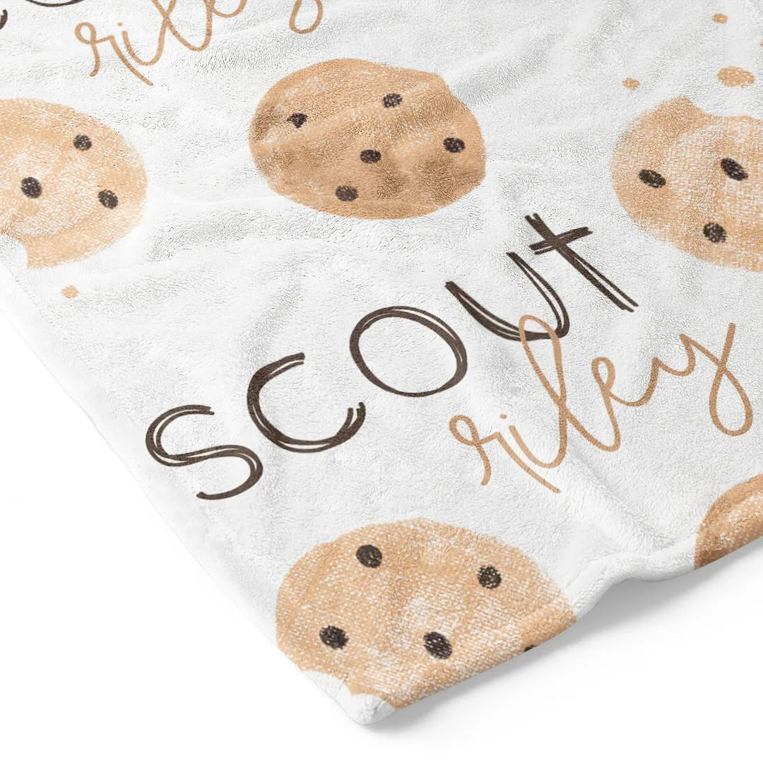 Cookie Crumble Personalized Toddler Blanket