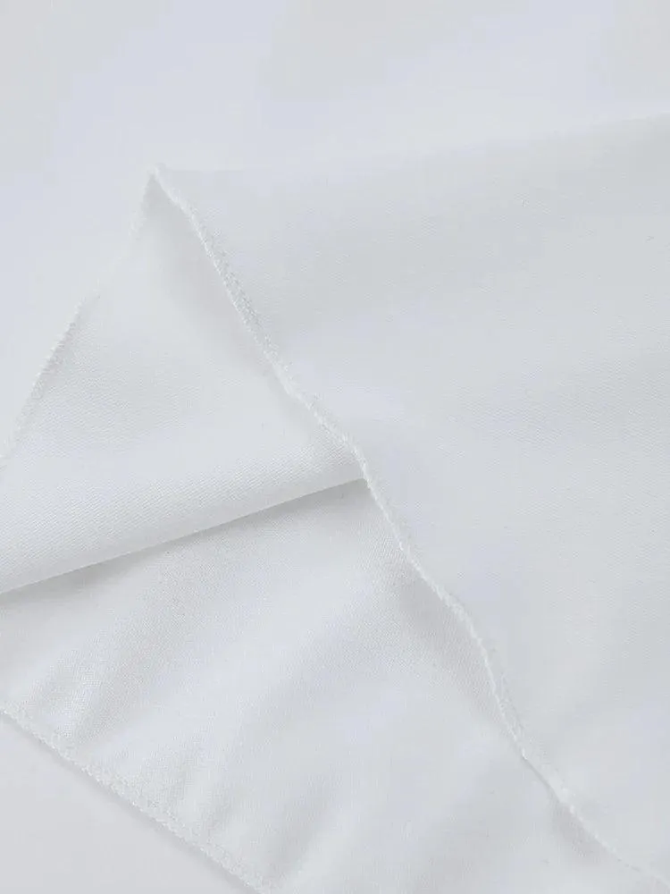 Elegant White One Shoulder Mini Dress: Seductive Backless Fashion Statement