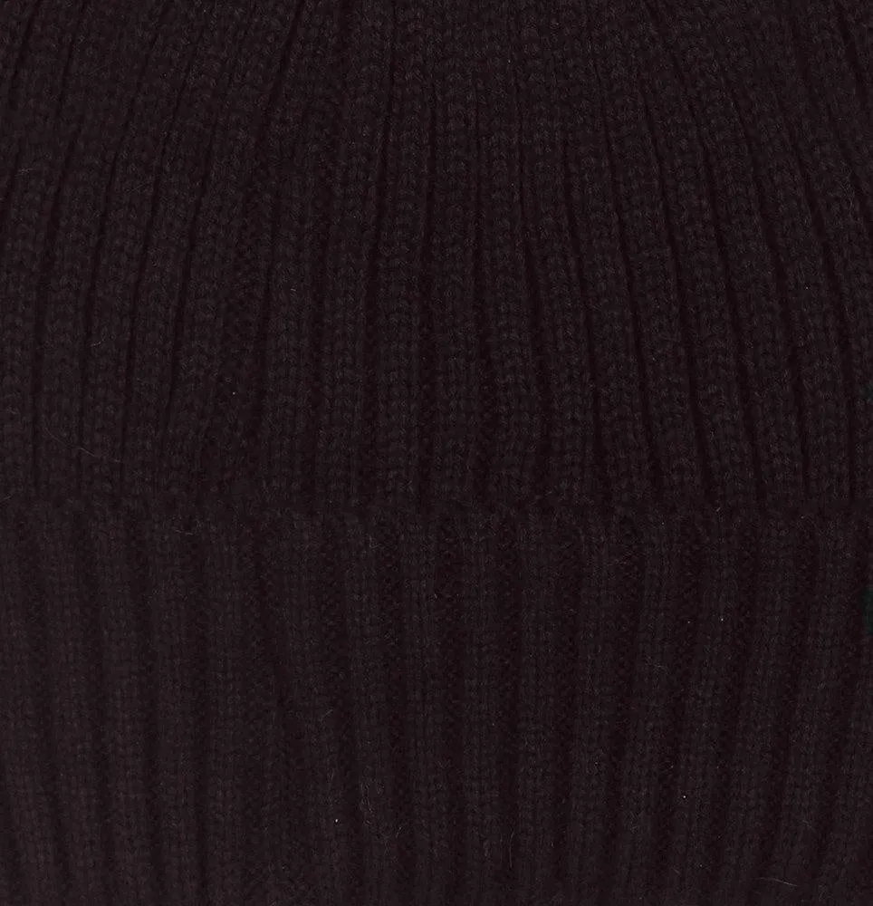 FabSeasons Acrylic Purple Woolen Winter skull cap with Pom Pom for Girls & Women
