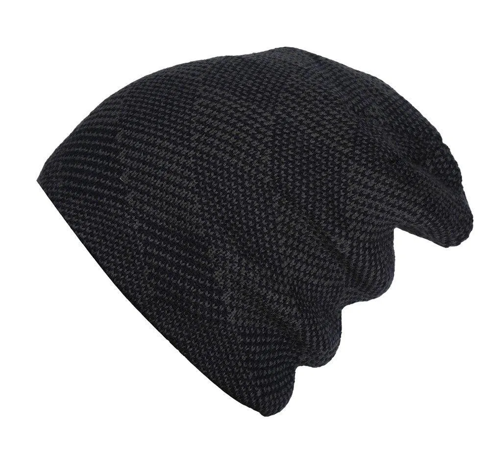 Fabseasons Plain Blue Acrylic Woolen Winter Beanie - skull cap