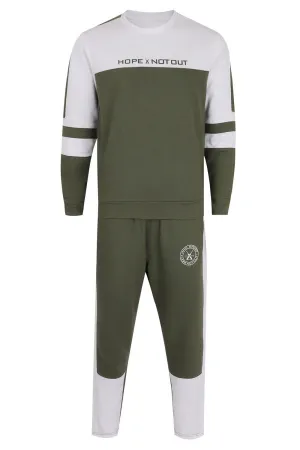 Fashion Athleisure Set With Cut And Sew Panels