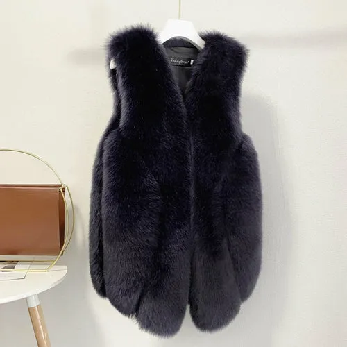 Faux Fur Elegant Vest
