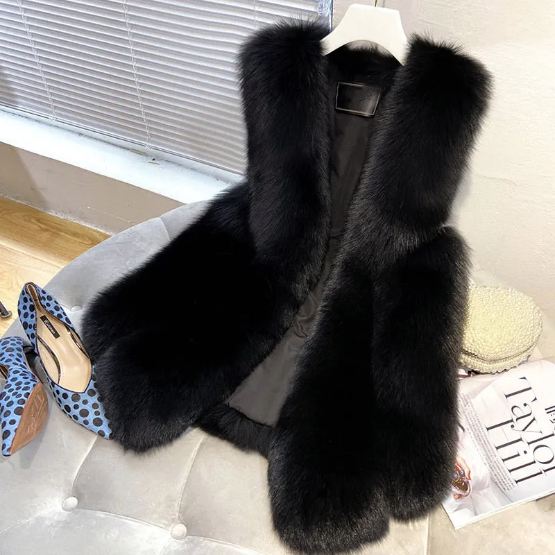 Faux Fur Elegant Vest