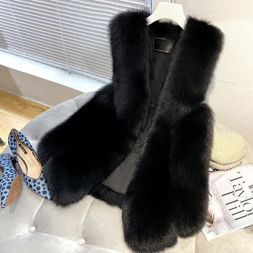 Faux Fur Elegant Vest