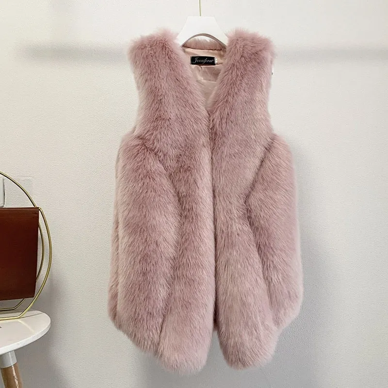 Faux Fur Elegant Vest