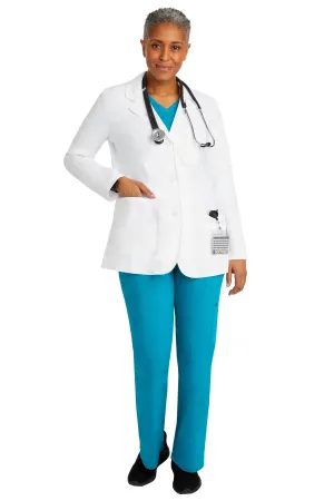 FLO LABCOAT-The Minimalist  by Healing Hands(White Coat) XXS-5XL/ WHITE