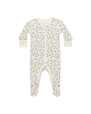 Footie in Blue Floral