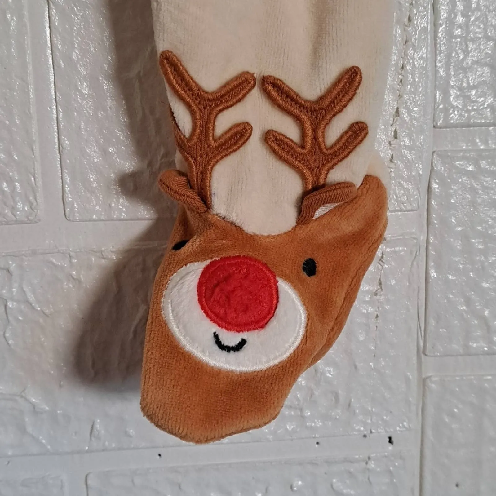 Fred & Flo Reindeer Sleeper Outfit with Hat Three Six Months