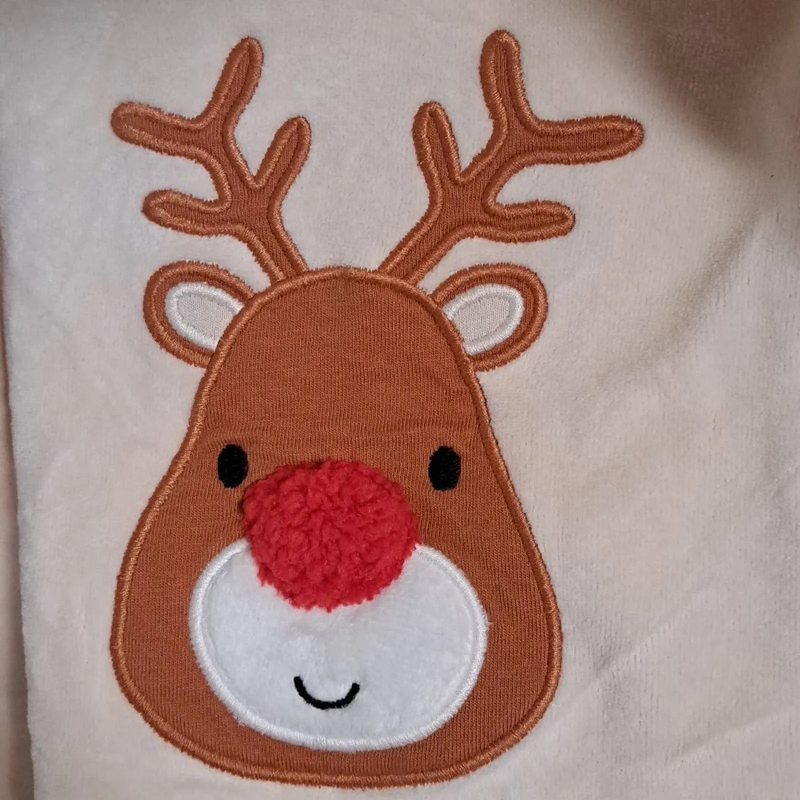 Fred & Flo Reindeer Sleeper Outfit with Hat Three Six Months