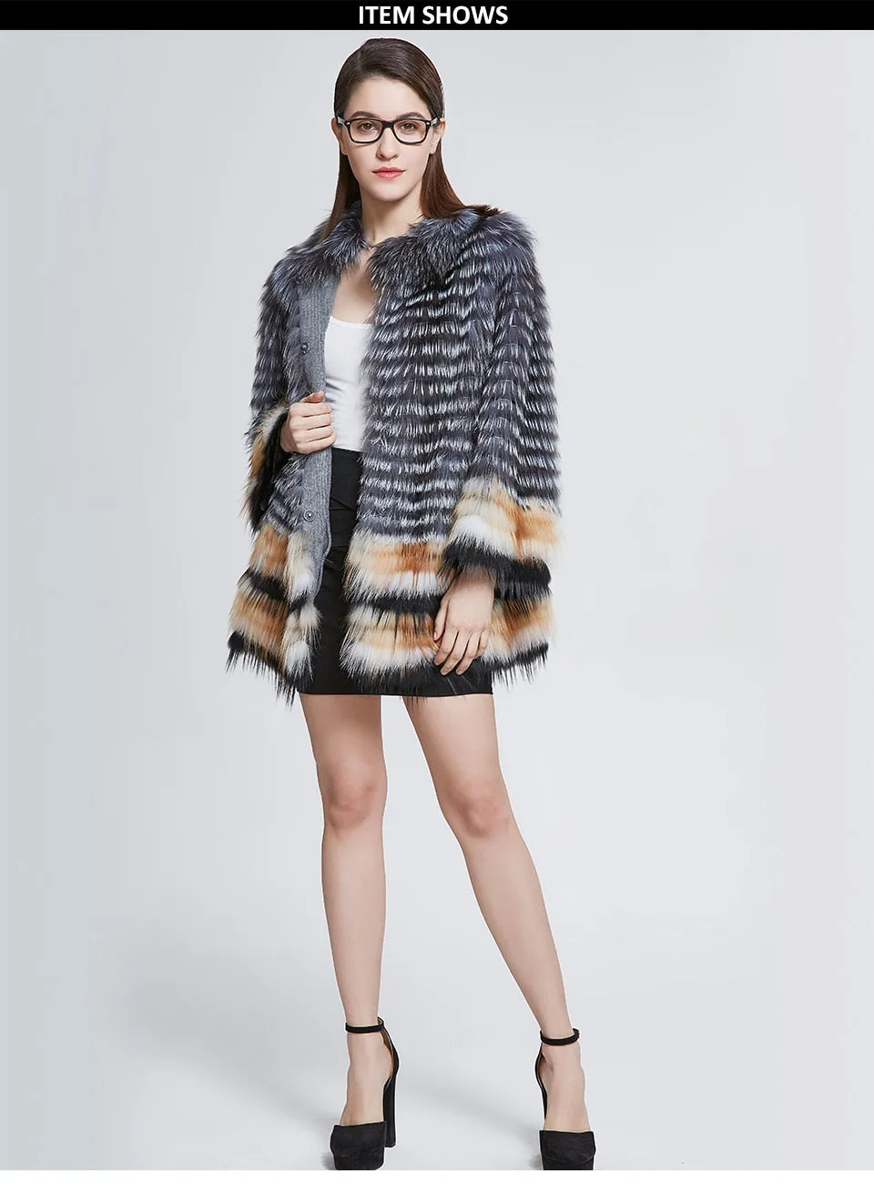 Genuine Fox Fur Coat