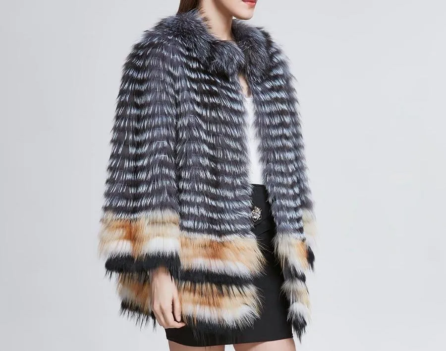 Genuine Fox Fur Coat