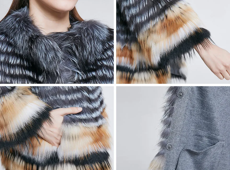 Genuine Fox Fur Coat